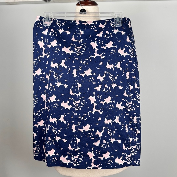 Talbots Dresses & Skirts - Talbots Navy And Pink Floral Pencil Skirt